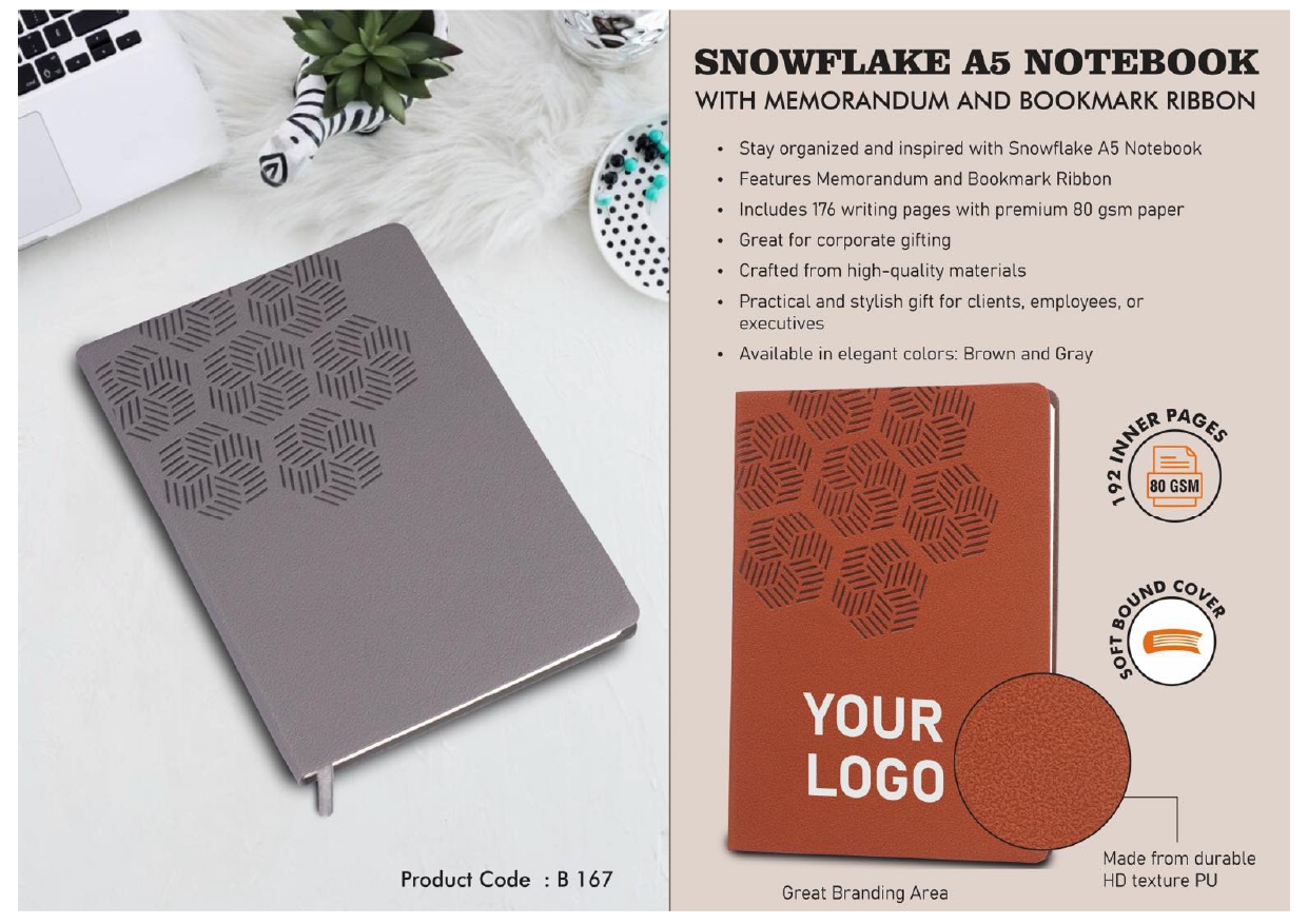 Snowflake A5 Notebook