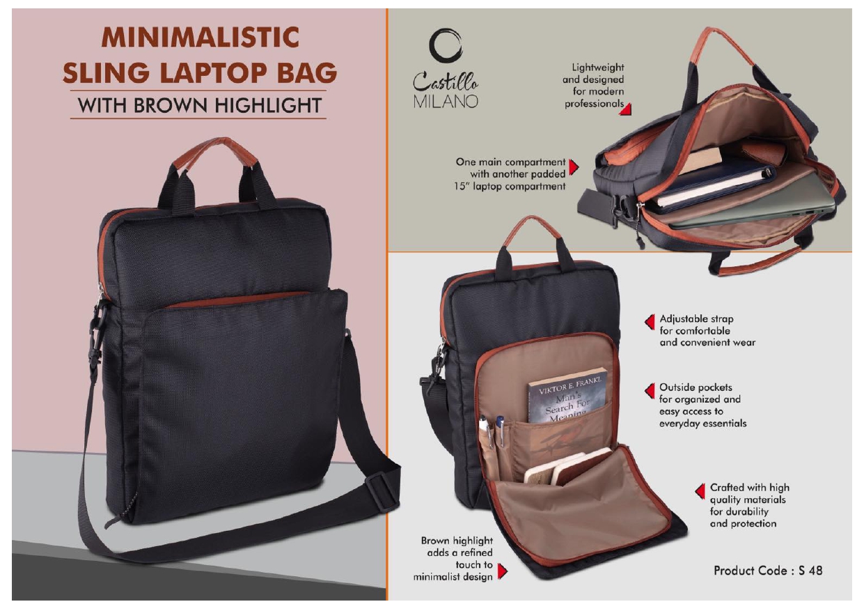 Minimalistic Sling Laptop Bag