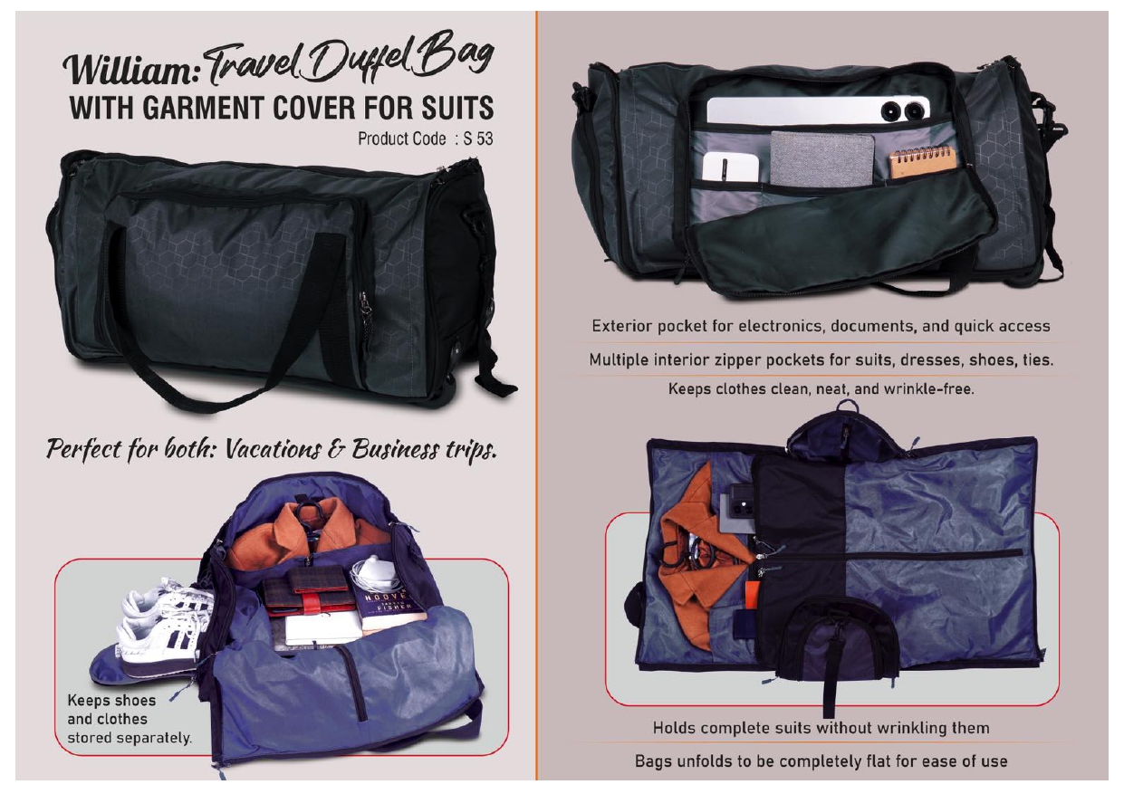 William Travel Duffel Bag