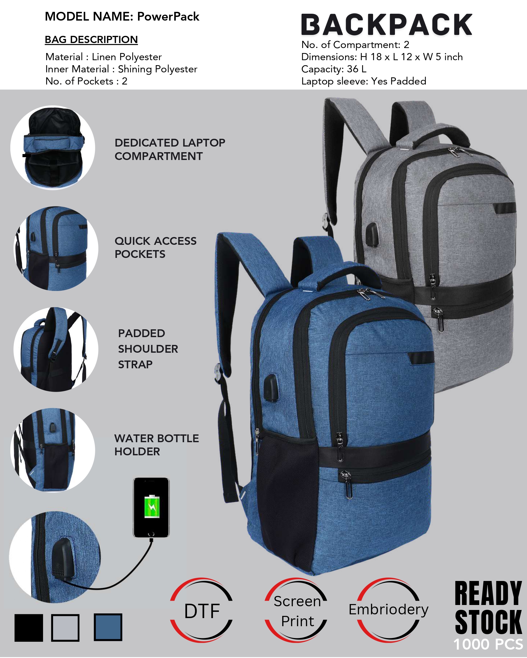 PowerPack Backpack