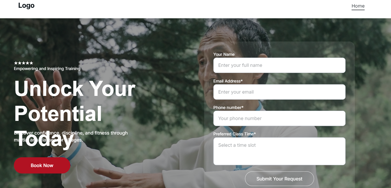 Lead-Generating Static Landing Page