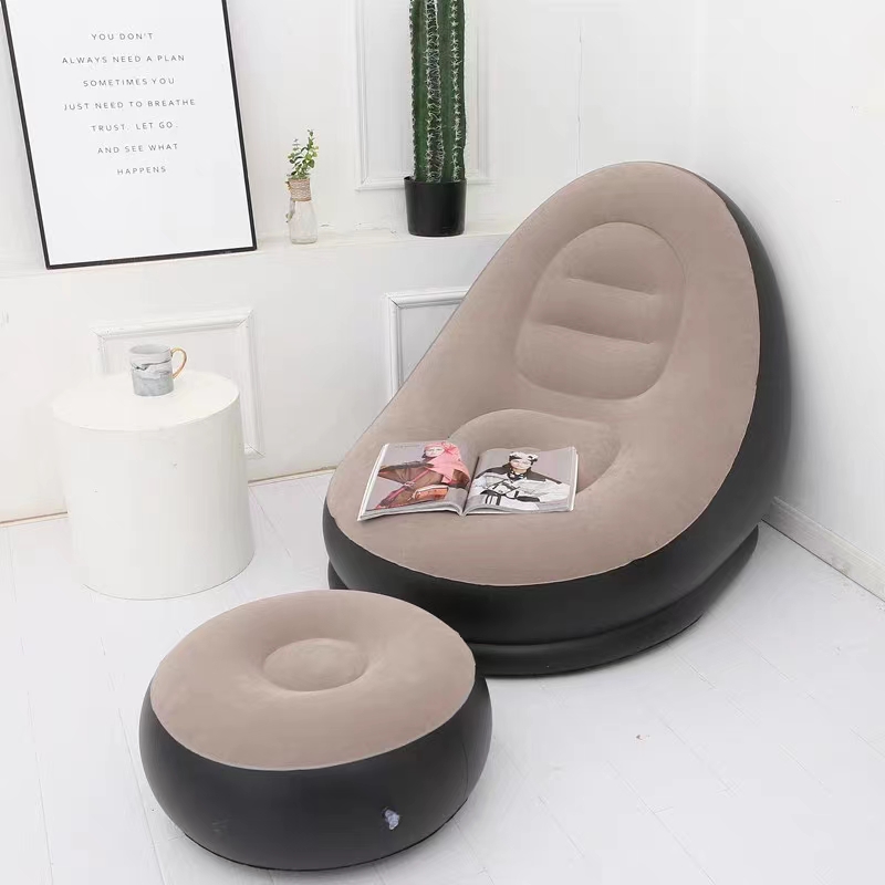 Inflatable Lounge Chair with Ottoman