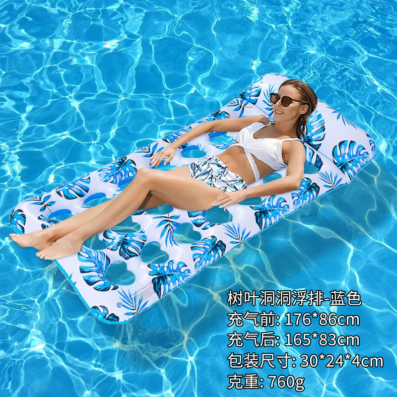 Leaf Pattern Inflatable Pool Float