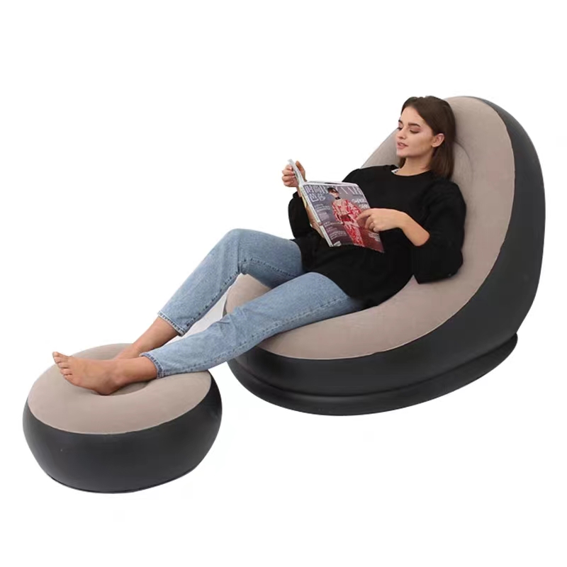 Inflatable Lounge Chair with Ottoman