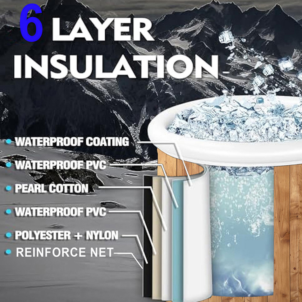 Portable Wooden Cold Plunge Tub