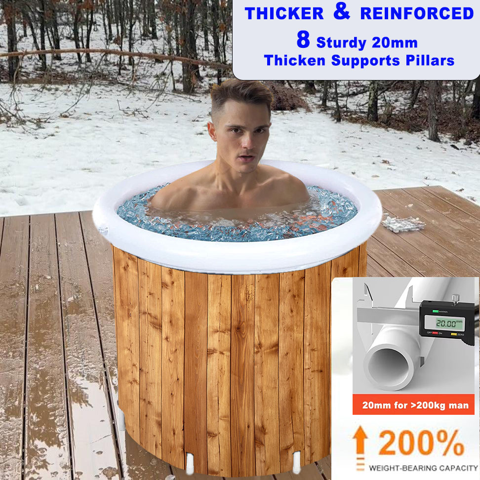 Portable Wooden Cold Plunge Tub