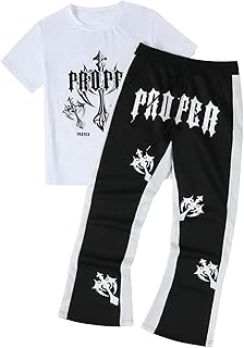 Proper Graphic T-Shirt and Pants Set