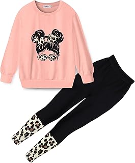 Girls’ Leopard Print Lounge Set