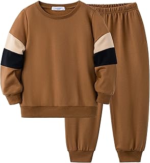 Kids' Brown Sweatshirt and Pants Set