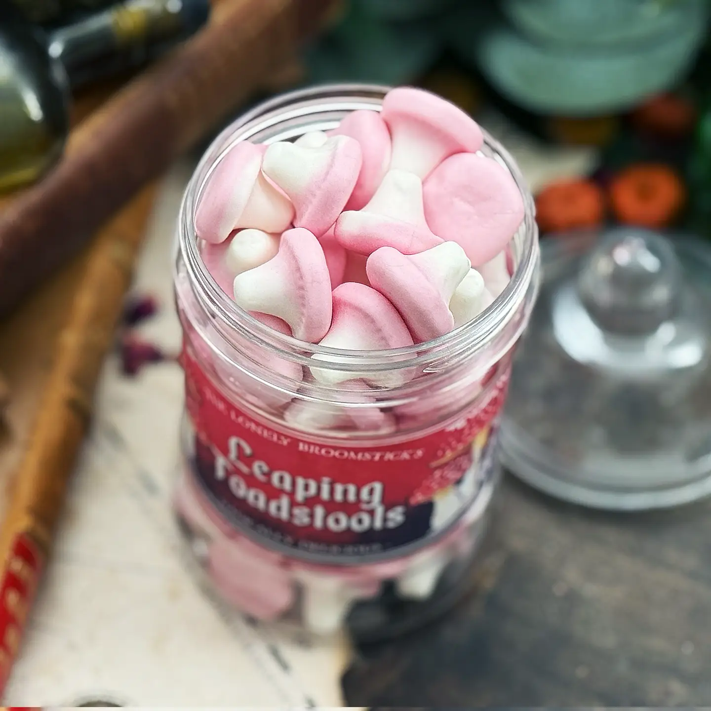 Leaping Toadstools Candy Jar