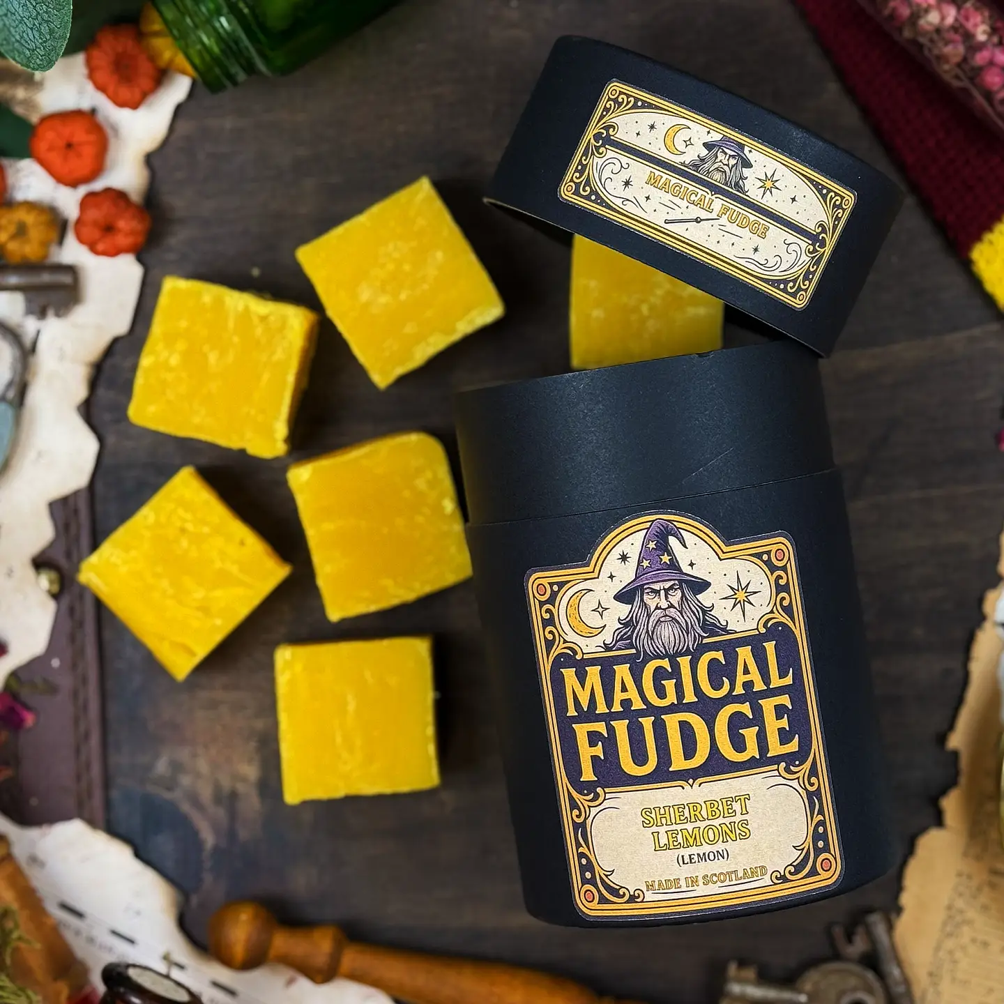Magical Fudge Sherbet Lemons