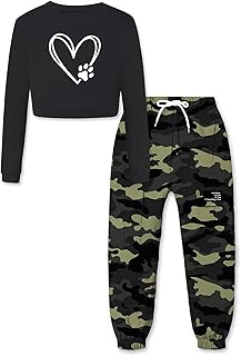Girls' Camouflage Jogger Set