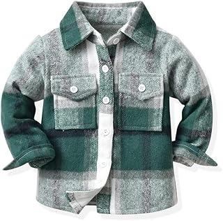 Kids' Green Plaid Flannel Shirt