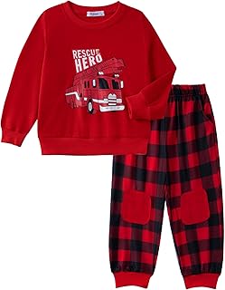 Kids Firetruck Pajama Set