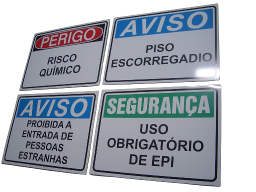 Placas de Sinalização de Segurança