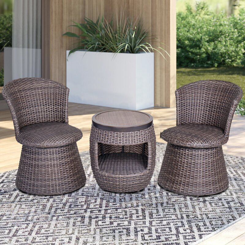 MyGreenearth Outdoor Patio Seating Set 2 Chairs and 1 Table