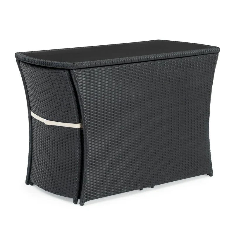 MyGreenearth Outdoor Patio Seating Set 2 Chairs 1 Table Black