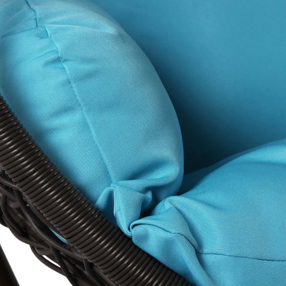 MyGreenearth Single Seater Hanging Swing With Stand For Balcony , Garden Swing (Black)