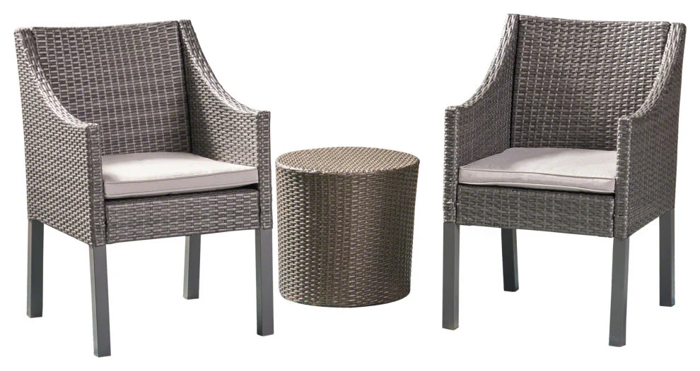 MyGreeneaarth Outdoor Patio Seating Set 2 Chairs and 1 Table