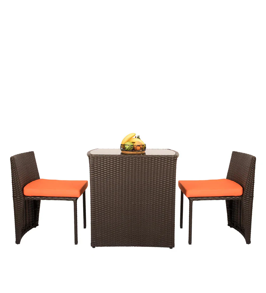 MyGreenearth Outdoor Patio Seating Set 2 Chairs and 1 Table Set (Brown)