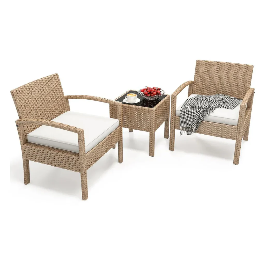 MyGreenearth Outdoor Patio Seating Set 2 Chairs and 1 Table Set