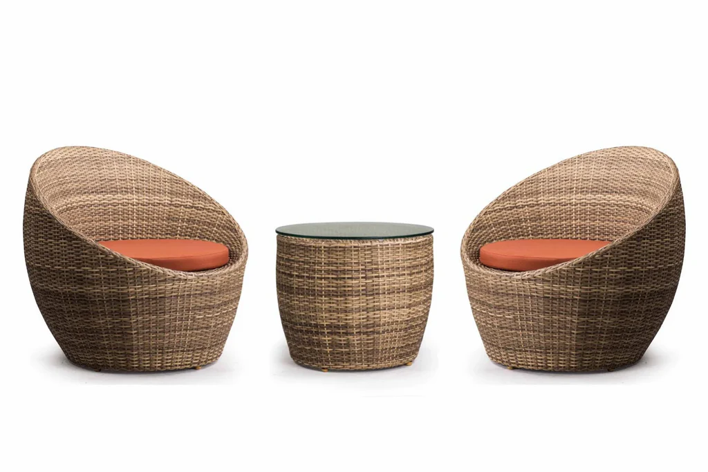 MyGreenearth Outdoor Patio Seating Set 2 Chairs and 1 Table Set (Arabica)