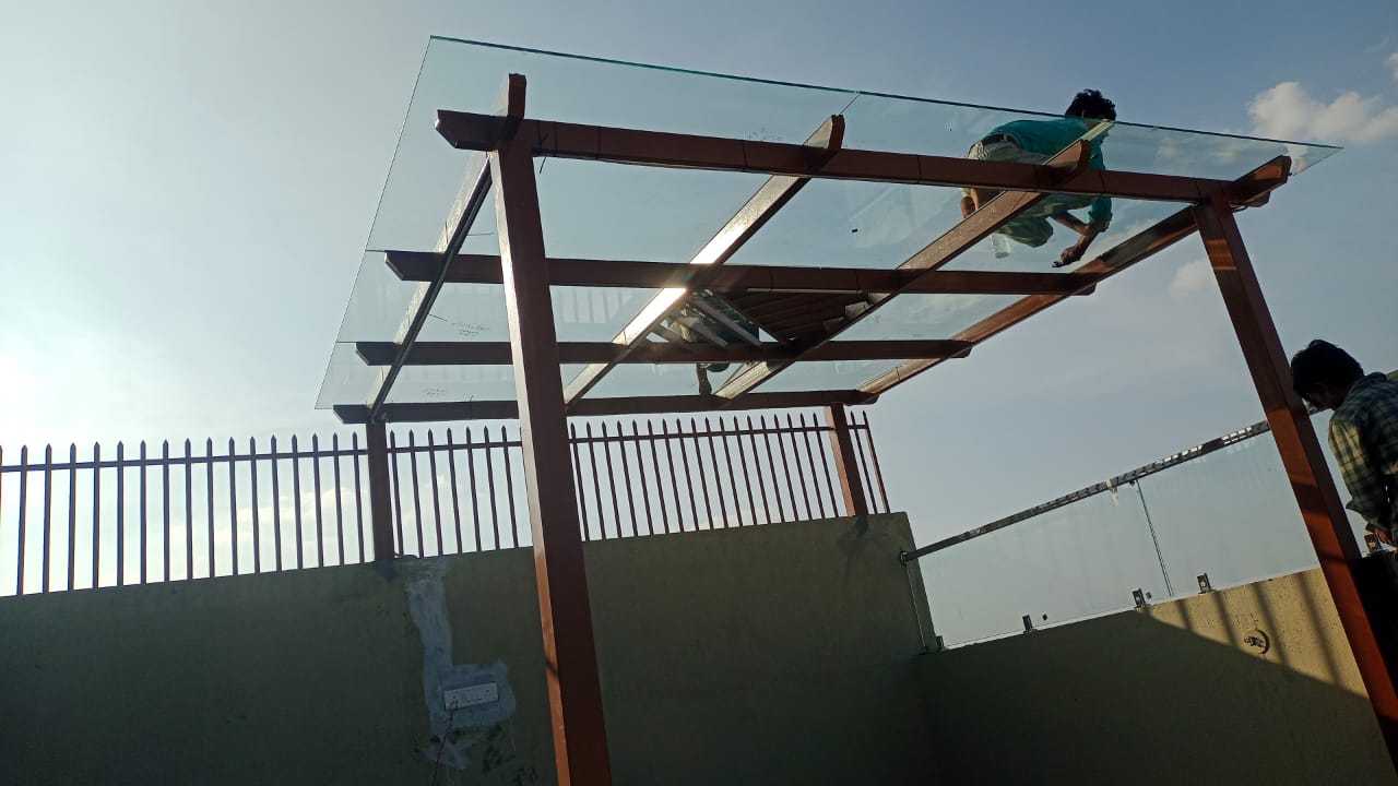 Glass Pergola - 10MM Saint-Gobain Clear Toughened Glass