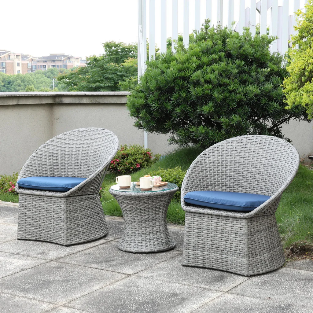 MyGreenearth Outdoor Patio Seating Set 2 Chairs and 1 Table Set