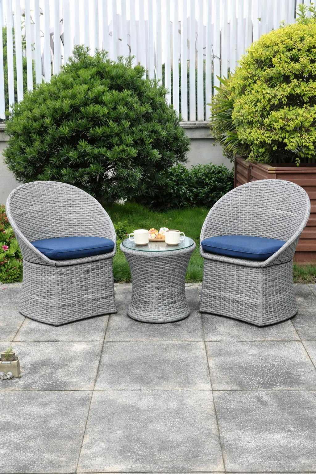 MyGreenearth Outdoor Patio Seating Set 2 Chairs and 1 Table Set