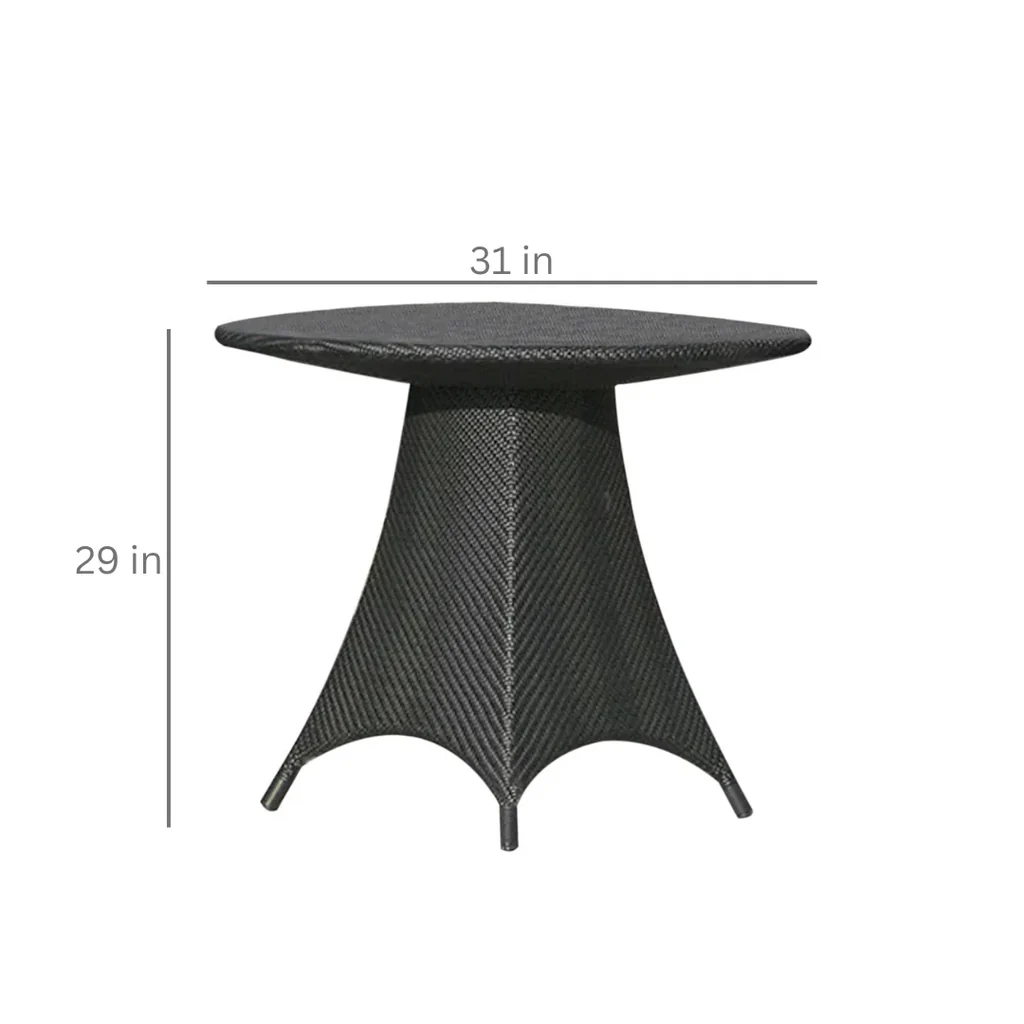 MyGreenearth Outdoor Patio Seating Set 2 Chairs and 1 Table Set (Black)