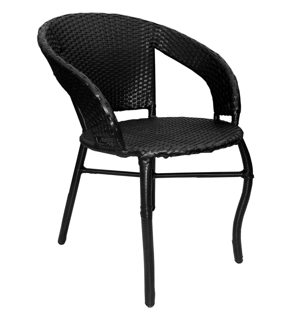 MyGreenearth Outdoor Patio Seating Set 2 Chairs and 1 Table Set Black