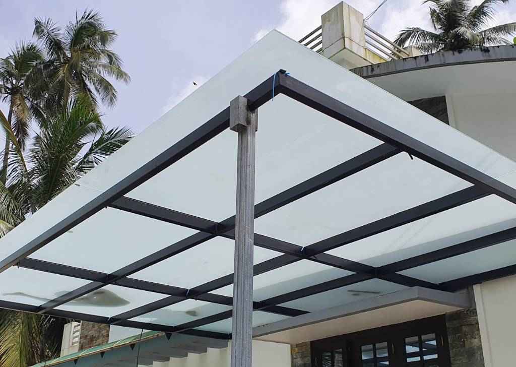 Glass Pergola - 10MM Toughened Frosted Glass