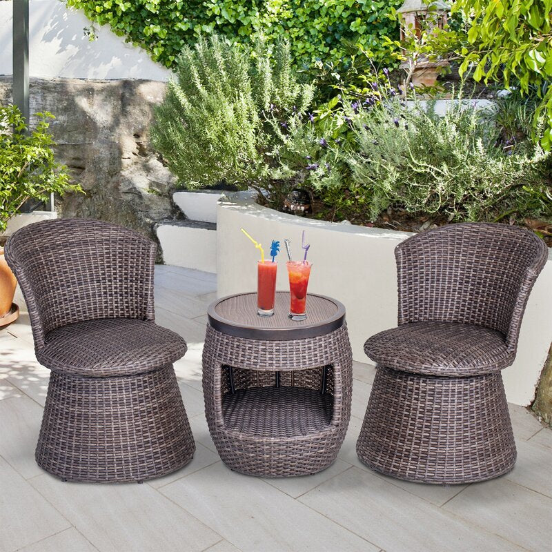 MyGreenearth Outdoor Patio Seating Set 2 Chairs and 1 Table
