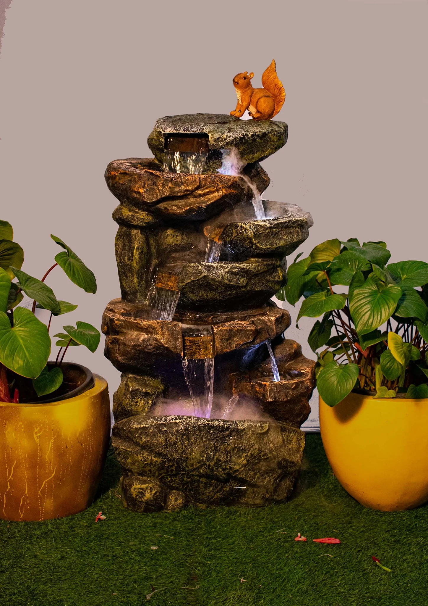 LED Rock Water Fountain