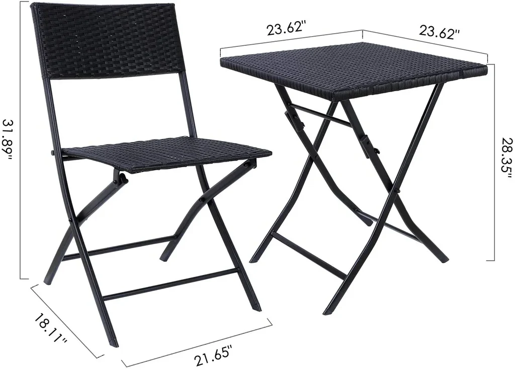 MyGreenearth Outdoor Patio Seating Set 2 Chairs and 1 Table