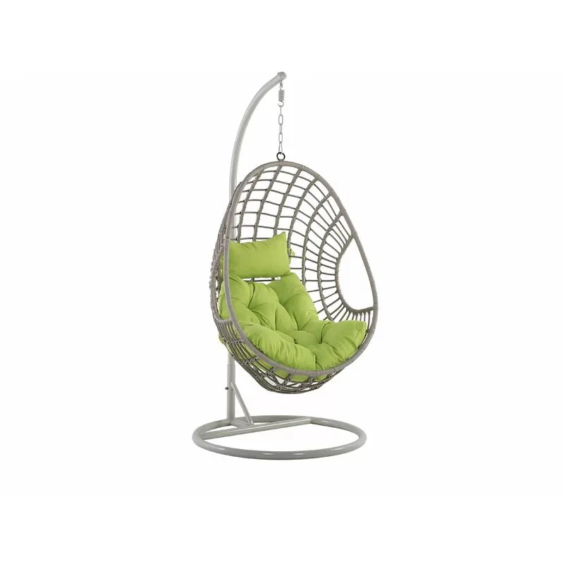 MyGreenearth Single Seater Hanging Swing With Stand - Silver