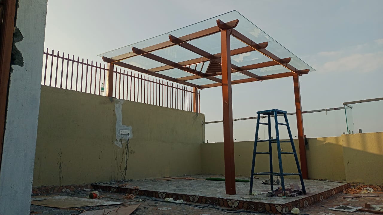Glass Pergola - 10MM Saint-Gobain Clear Toughened Glass