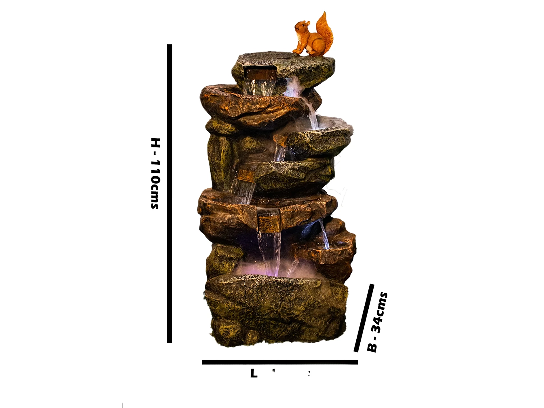 LED Rock Water Fountain