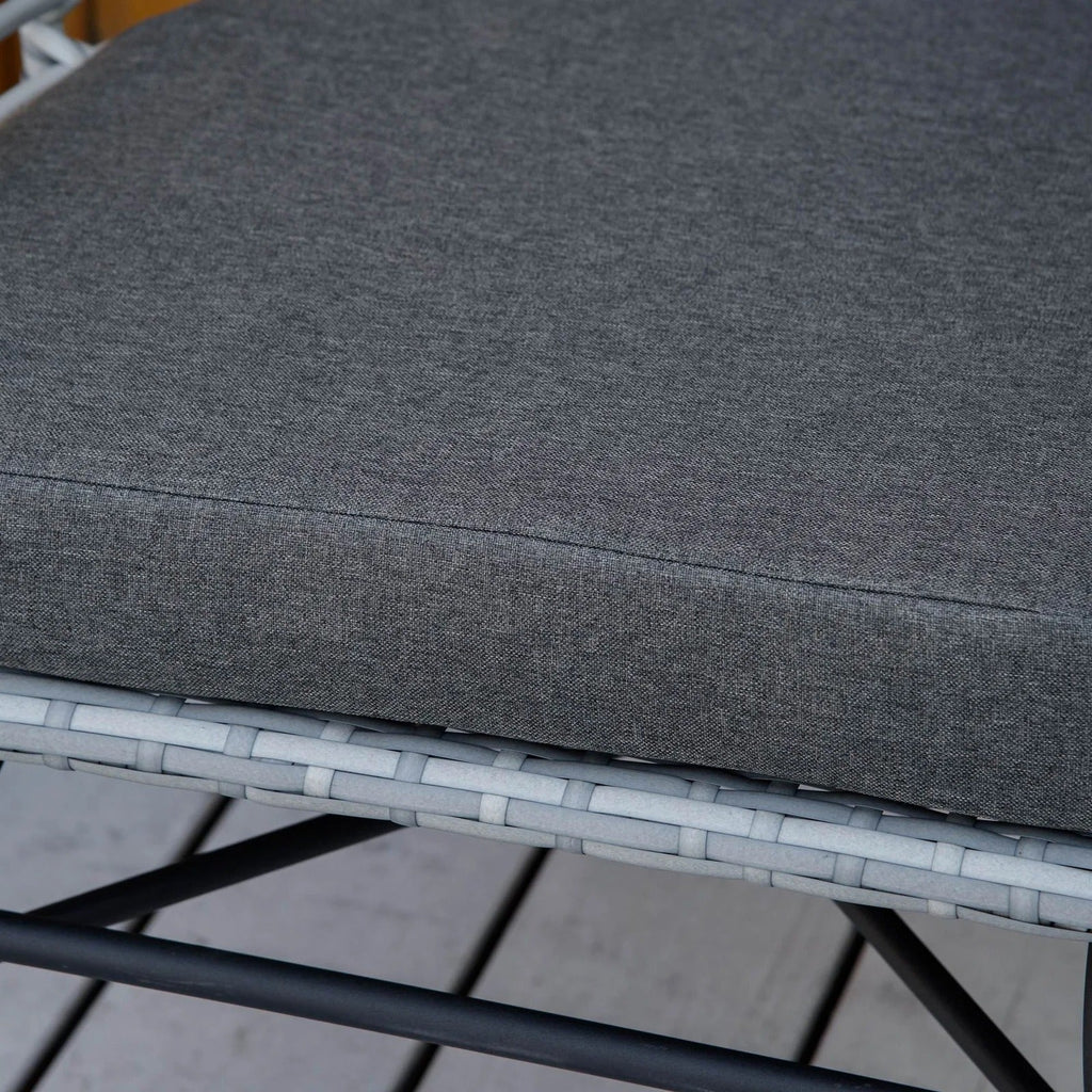 MyGreenearth Outdoor Patio Seating Set 2 Chairs and 1 Table Set (Grey)