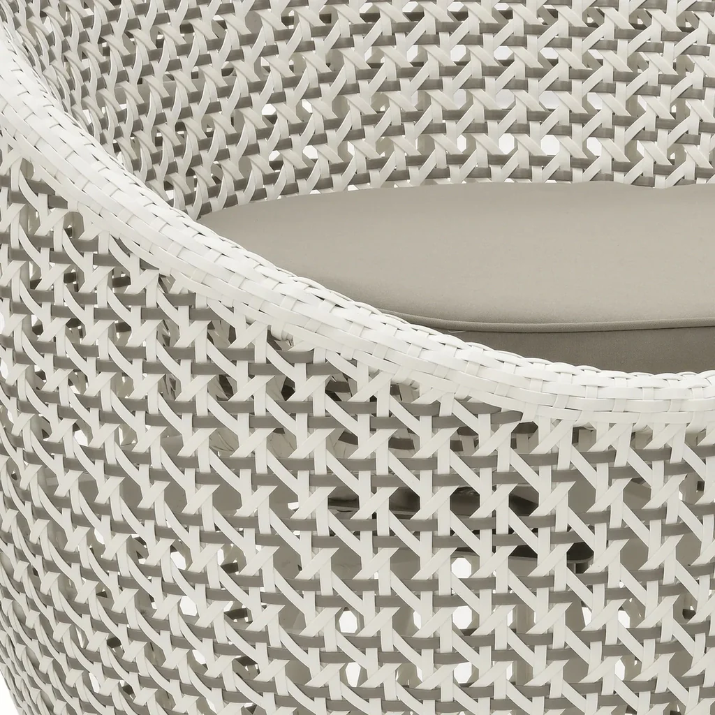 MyGreenearth Outdoor Patio Seating Set 2 Chairs and 1 Table Set (White + Silver)