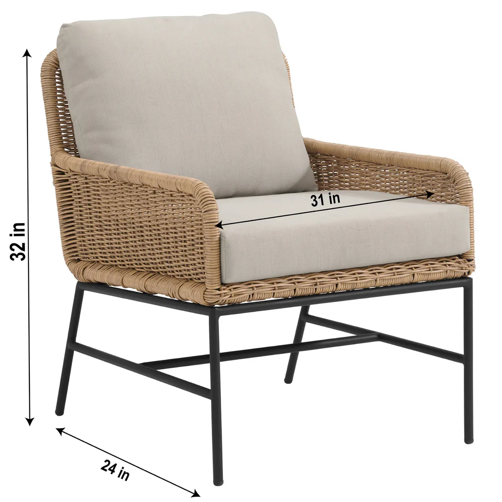 MyGreenearth Outdoor Patio Seating Set 2 Chairs and 1 Table Set (Honey)