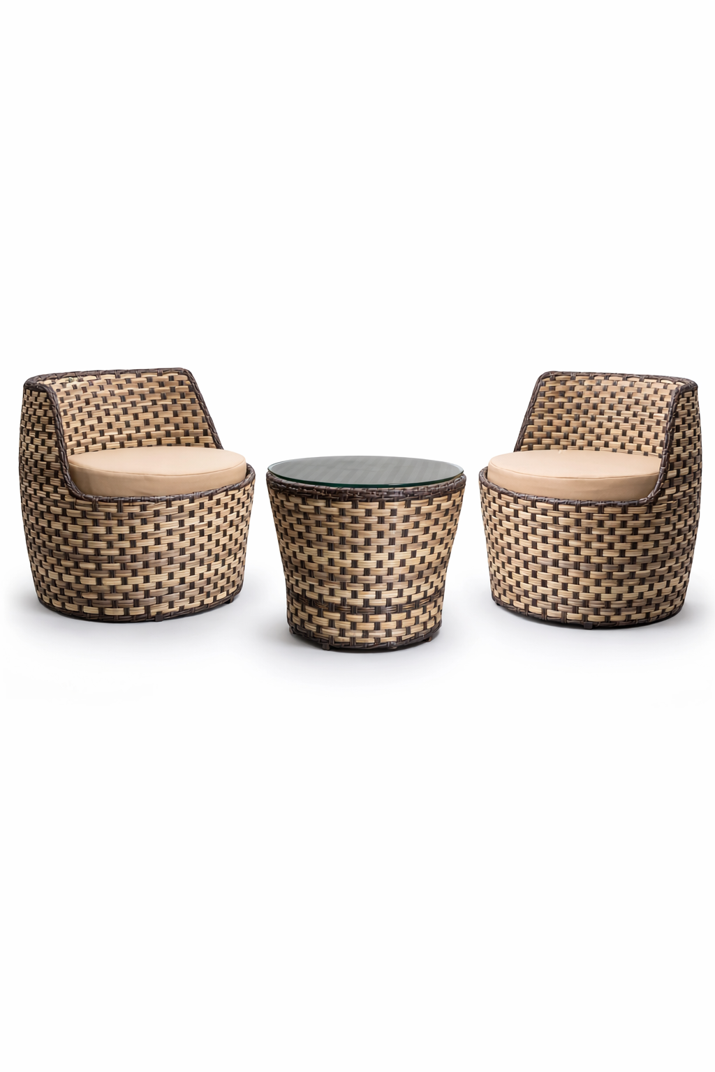 MyGreenearth Outdoor Patio Seating Set 2 Chairs and 1 Table Set (Arabica)