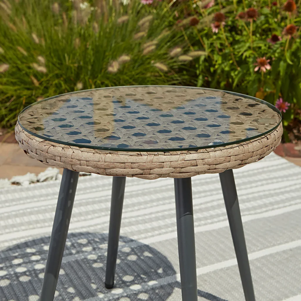 MyGreenearth Outdoor Patio Seating Set 2 Chairs and 1 Table Set Honey