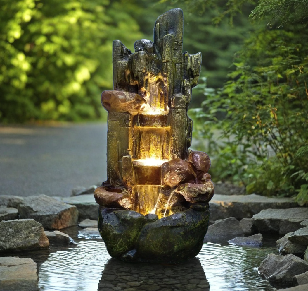 Rock LED Water Fountain