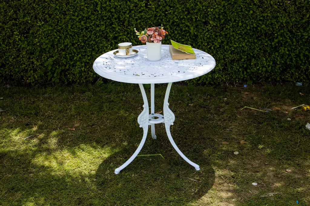 MyGreenearth Cast Aluminium Garden Patio Seating 2 Chair and 1 Table Set