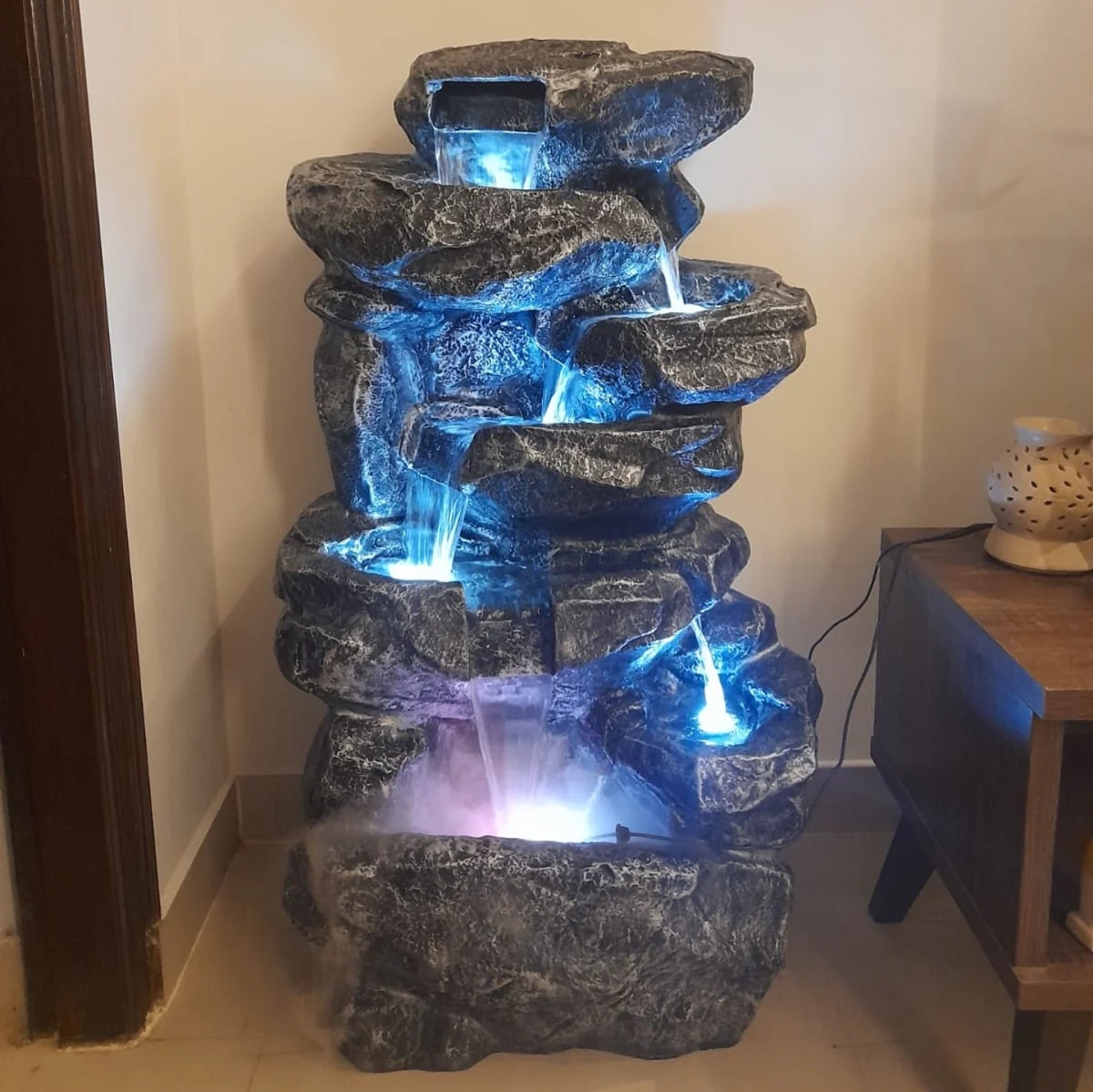 LED Rock Water Fountain