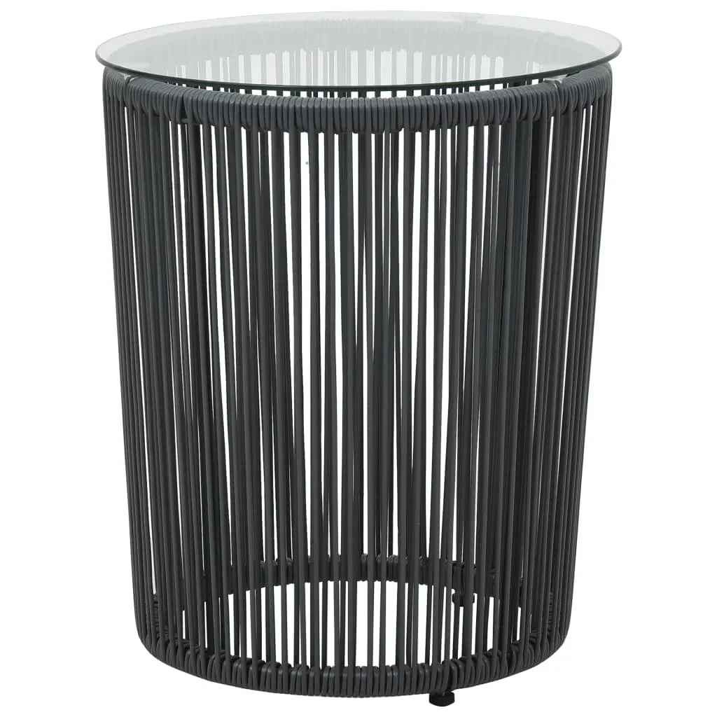 MyGreenearth Outdoor Patio Seating Set 2 Chairs 1 Table Black