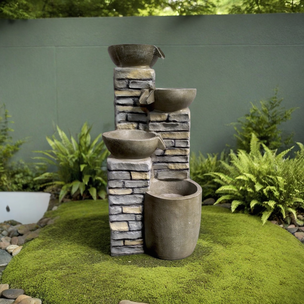 Stacked Stone Water Fountain