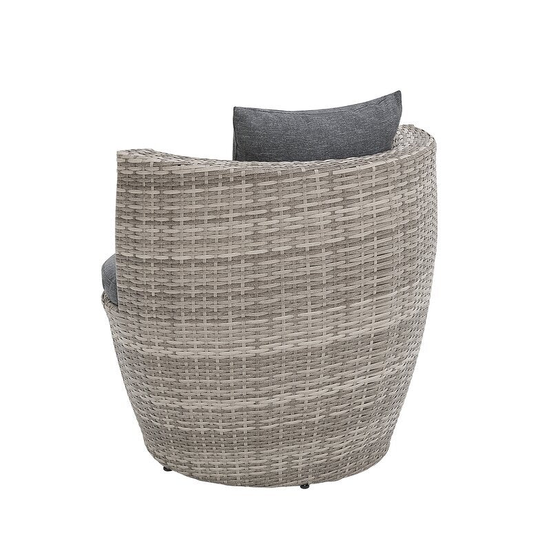 MyGreenearth Outdoor Patio Seating Set 2 Chairs 1 Table Seashell