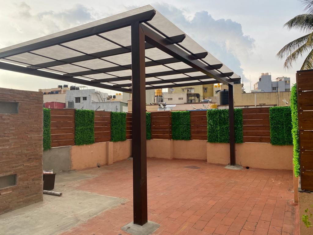Glass Pergola - 10MM Toughened Frosted Glass